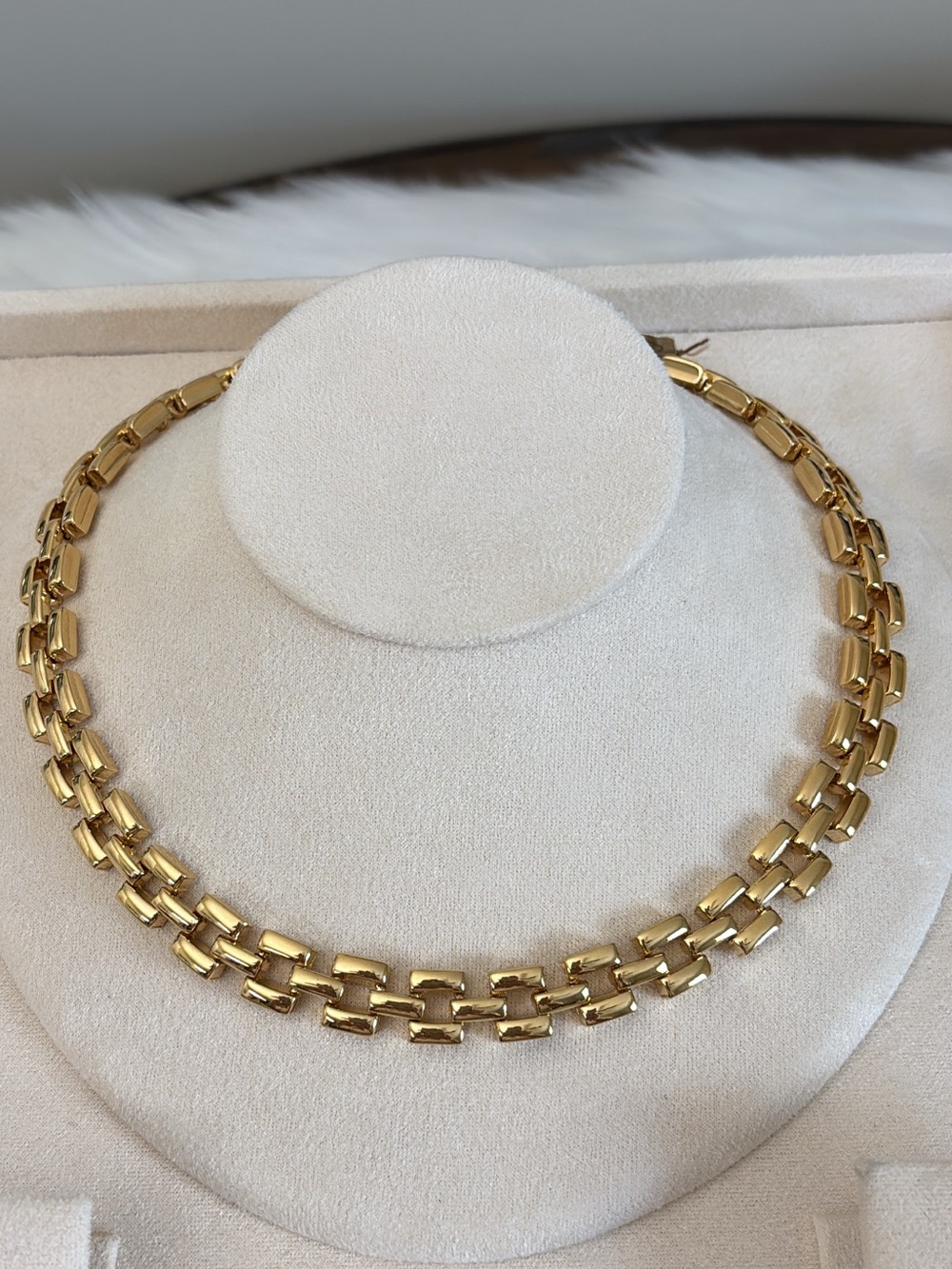 D’Orlan Classic Gold Link Choker Necklace - Women Jewelry